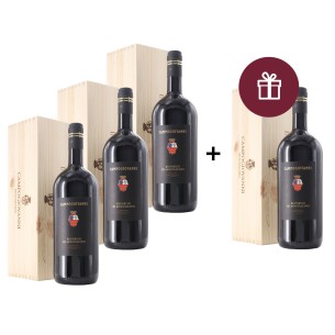 brunello di montalcino campogiovanni 2020 1.5 lt san felice x 3 +1 omaggio - enoteca pirovano