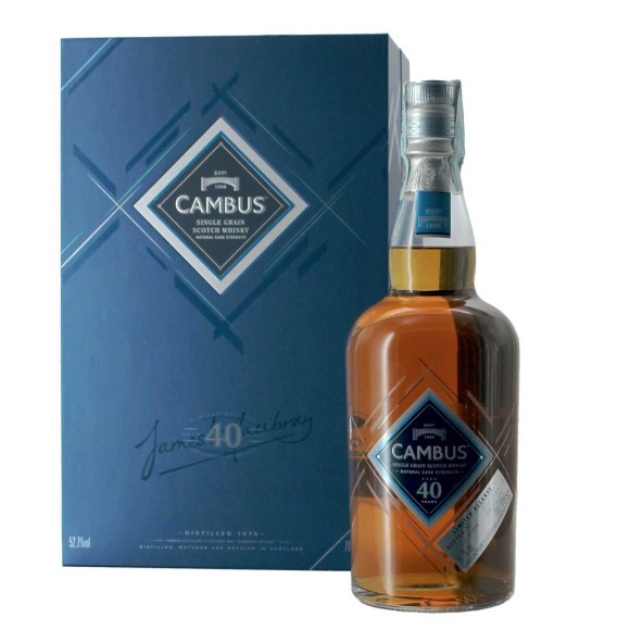 single grain scotch whisky natural cask strength 40 anni 70 cl cambus - enoteca pirovano