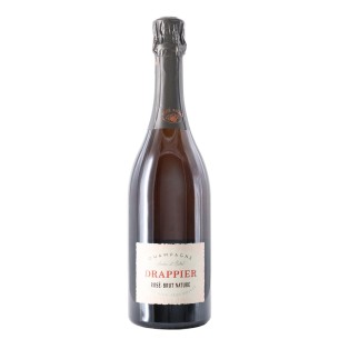 champagne brut nature rose' 75 cl drappier - enoteca pirovano
