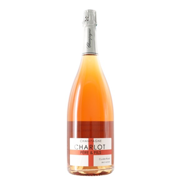 champagne cuvee rosè brut nature 1,5 lt charlot - enoteca pirovano