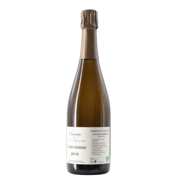 champagne extra brut les hauts meuniers 2015 75 cl emmanuel brochet - enoteca pirovano